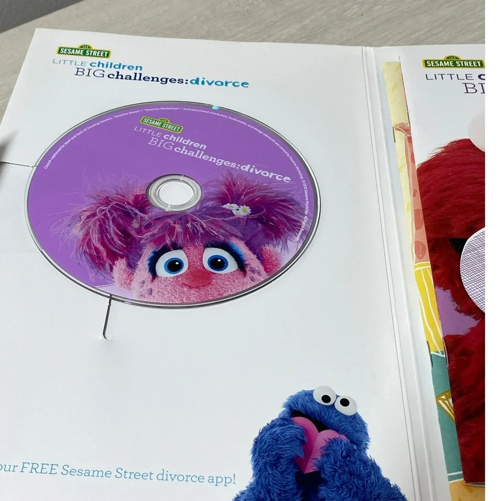Sesame Street Little Children Big Challenges Divorce Kit DVD Storybook Guide